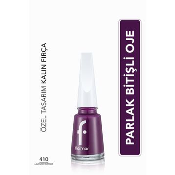 Flormar Nail Enamel 410 Lavender Dreams Klasik Parlak Bitişli Yüksek Pigmentli Oje