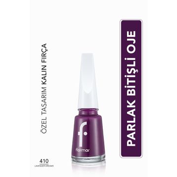 Flormar Nail Enamel 410 Lavender Dreams Klasik Parlak Bitişli Yüksek Pigmentli Oje
