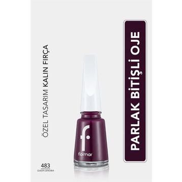 Flormar Nail Enamel 483 Queen Zenobia Klasik Parlak Bitişli Yüksek Pigmentli Oje