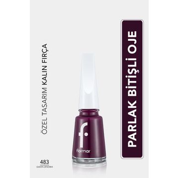 Flormar Nail Enamel 483 Queen Zenobia Klasik Parlak Bitişli Yüksek Pigmentli Oje