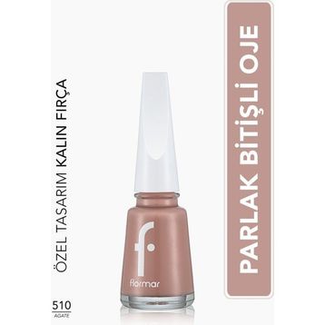 Flormar Nail Enamel 510 Agate Klasik Parlak Bitişli Yüksek Pigmentli Oje