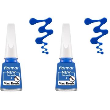 Flormar Nail Enamel Navy Blue 487 2'li Oje