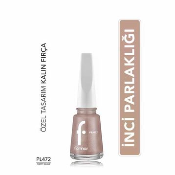 Flormar Pearly PL472 Ivory Glow Yoğun Pigmentli ve Sedef Yansımalı Oje