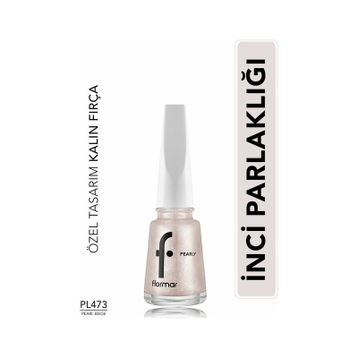 Flormar Pearly PL473 Pearly Beige Yoğun Pigmentli ve Sedef Yansımalı Oje