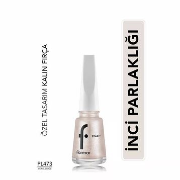 Flormar Pearly PL473 Pearly Beige Yoğun Pigmentli ve Sedef Yansımalı Oje