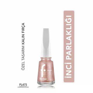 Flormar Pearly PL475 Champagne Blush Yoğun Pigmentli ve Sedef Yansımalı Oje