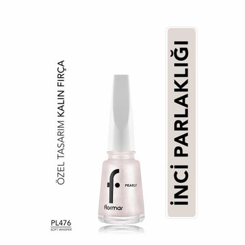 Flormar Pearly PL476 Soft Whisper Yoğun Pigmentli ve Sedef Yansımalı Oje