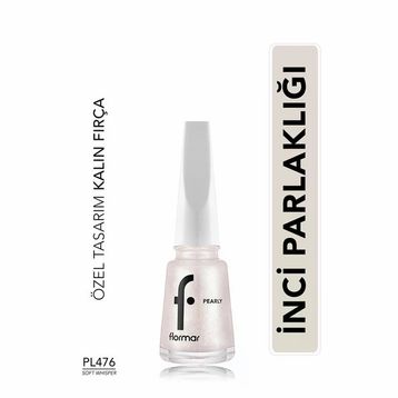 Flormar Pearly PL476 Soft Whisper Yoğun Pigmentli ve Sedef Yansımalı Oje