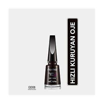 Flormar Quick Dry 008 Tender Salmon Hızlı Kuruyan Yoğun Pigmentli Oje