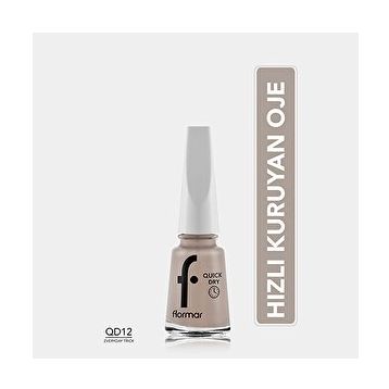 Flormar Quick Dry 012 Everyday Trick New Hızlı Kuruyan Yoğun Pigmentli Oje