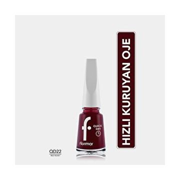 Flormar Quick Dry 022 Velvet Hızlı Kuruyan Yoğun Pigmentli Oje