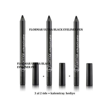 Flormar Ultra Black 3 Adet Eyeliner Pen