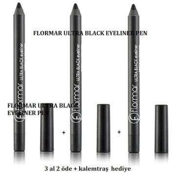 Flormar Ultra Black 3 Adet Eyeliner Pen