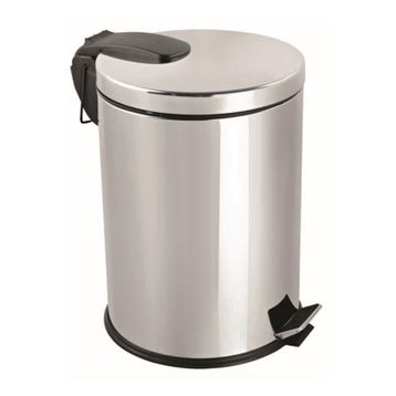 Flosoft Paslanmaz Çelik Pedallı 5 lt Çöp Kovası