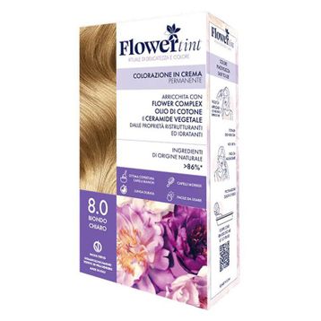 Flowertint 8.0 Açık Sarışın Colorazione In Crema Saç Boyama Kiti