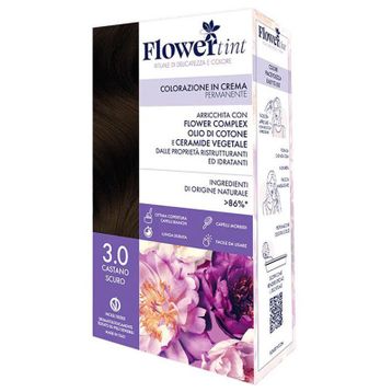 Flowertint Colorazione In Crema 3.0 Koyu Kahverengi Saç Boyama Kiti