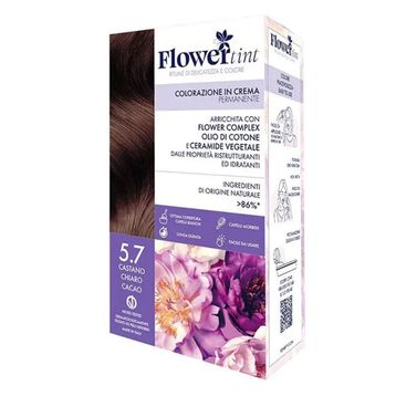 Flowertint Colorazione In Crema 5.7 Açık Kahverengi Kakao Saç Boyama Kiti