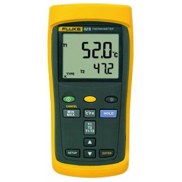 Fluke 52 II - Tek Çift Girişli Dijital Termometre