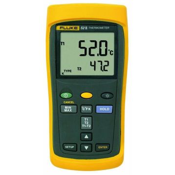 Fluke 52 II - Tek Çift Girişli Dijital Termometre