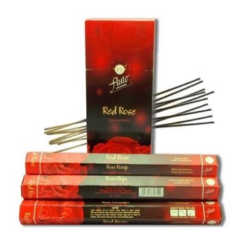 Flute 20 Adet Çubuk Kırmızı Gül Tütsü (6 adet)