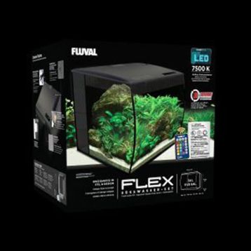 Fluval Flex Siyah 57 lt 41x39x39 cm Akvaryum