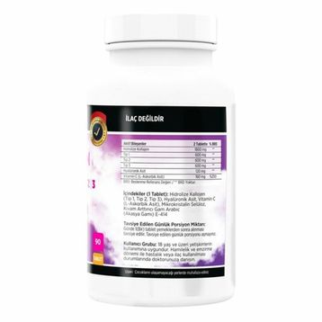Flx Collagen Hydrolyzed Tip 1-2-3 90 Tablet