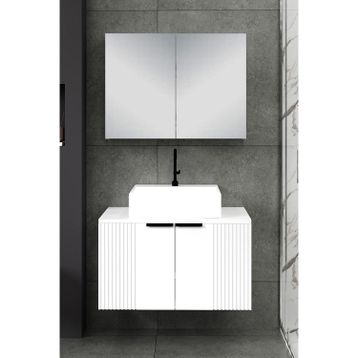 Fly Chester 80 cm MDF Banyo Dolabı