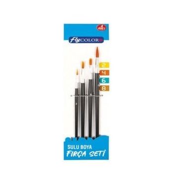 Fly Color Flynet 4'lü Sulu Boya Fırça Seti