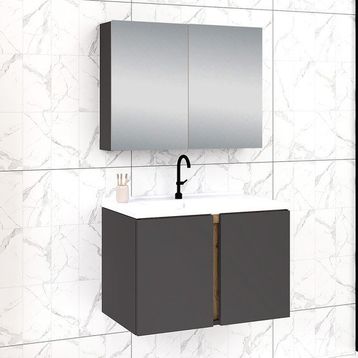 Fly Lavina 80 cm MDF Banyo Dolabı