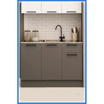 Fly Mobilya 120 cm Dani Evyeli Mini Alt Mutfak Dolabı