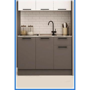 Fly Mobilya 120 cm Dani Evyeli Mini Alt Mutfak Dolabı