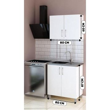 Fly Mobilya Camole Evyeli 80 Cm Mutfak Dolabı