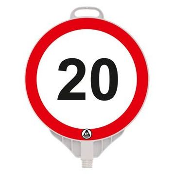 FM Trafik 20 kmh Yuvarlak Uyarı Levhası