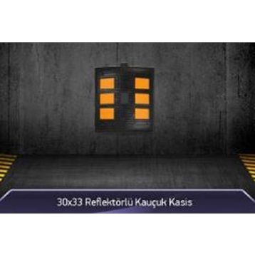 FM Trafik 30x33 Reflektörlü Kauçuk Kasis