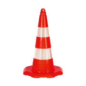 FM Trafik 50 cm Çift Reflektifli Pvc Koni