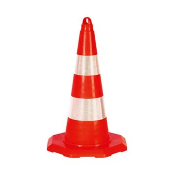 FM Trafik 50 cm Çift Reflektifli Pvc Koni