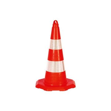 FM Trafik 50 cm Çift Reflektifli Pvc Koni