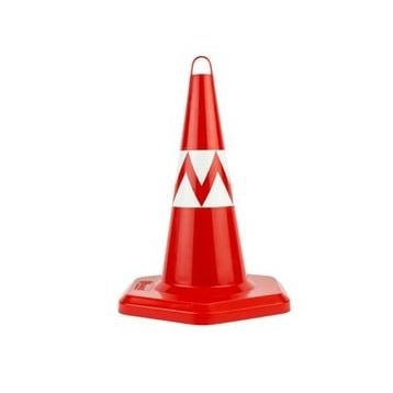 FM Trafik 500 mm Sert Baskılı Eko Plastik Koni
