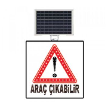 FM Trafik 600x600 mm Dikkat Araç Çıkabilir