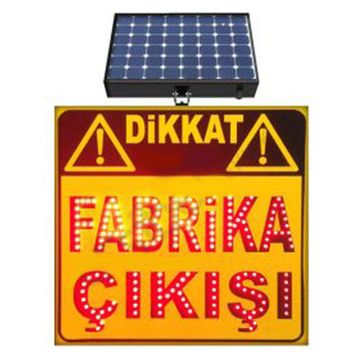 FM Trafik 600x600 mm Dikkat Fabrika Çıkışı