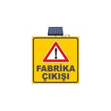 FM Trafik 600x600 mm Dikkat Fabrika Çıkışı
