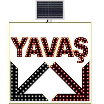 FM Trafik 600x600 mm Yavaş Çift Yönlü Ok