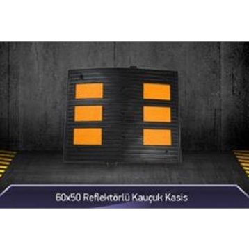 FM Trafik 60x50 Reflektörlü Kauçuk Kasis