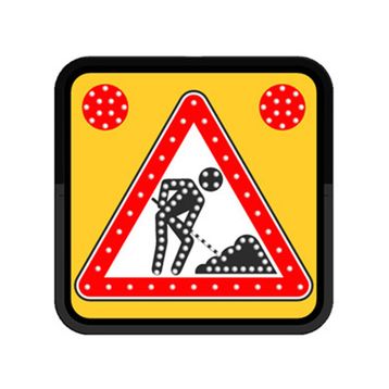 FM Trafik 60x60 cm Yolda Çalışma Var Ac Ledli Yol Bakım Levhası