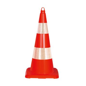 FM Trafik 75 cm 90 cm Çift Reflektifli Pvc Koni