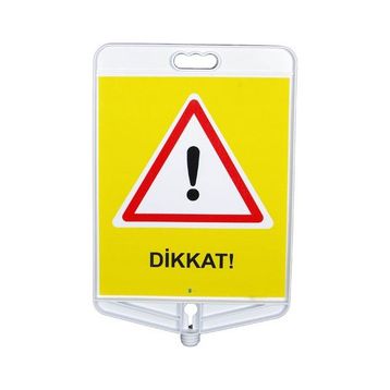 FM Trafik Çift Taraflı Yavaş Uyarı Tabelası