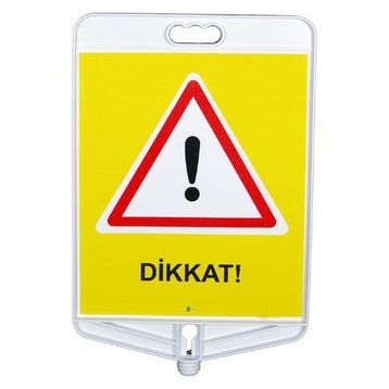 FM Trafik Çift Taraflı Yavaş Uyarı Tabelası