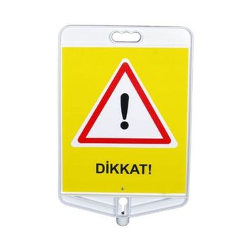 FM Trafik Çift Taraflı Yavaş Uyarı Tabelası