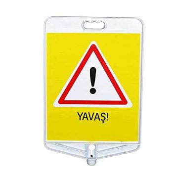 FM Trafik Çift Taraflı Yavaş Uyarı Tabelası