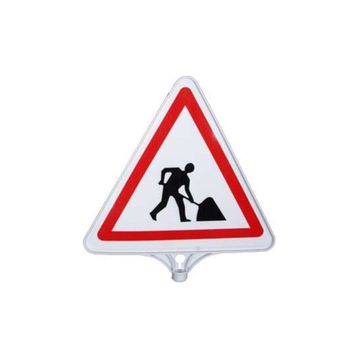 FM Trafik Çift Taraflı Yolda Çalışma Var Tabelası